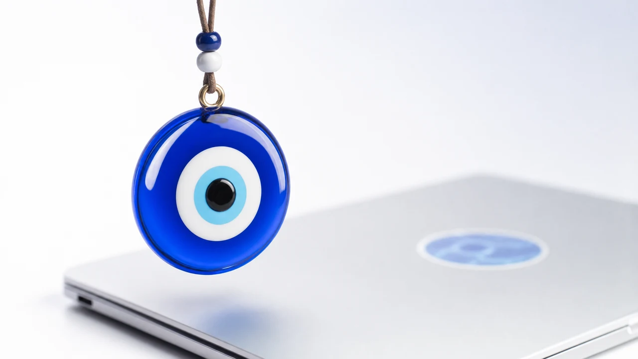 Sticker on Laptop vs Charm on Screen — Book My Luck