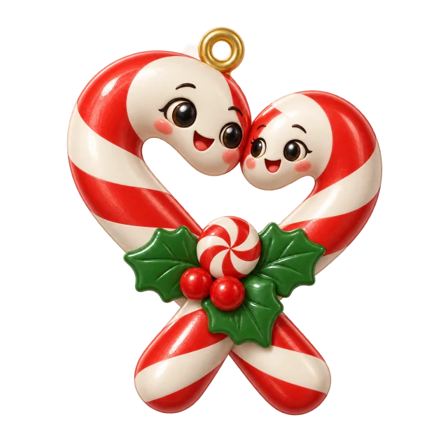 Candy Cane desktop charm, Christmas collection