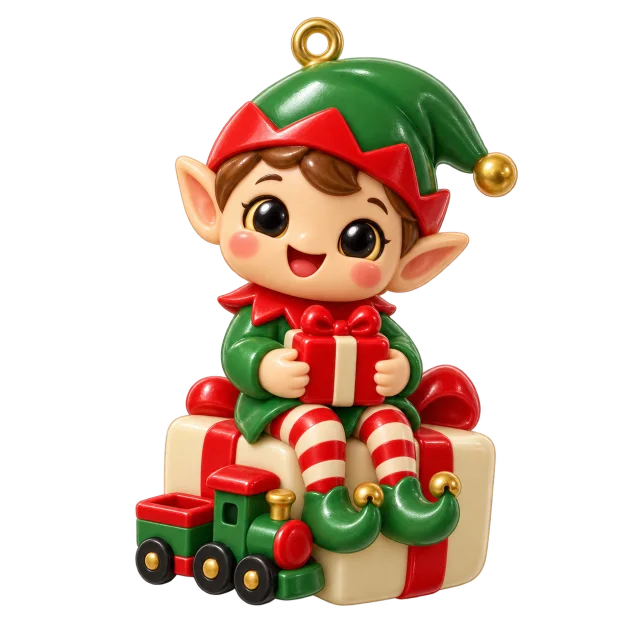 Christmas Elf desktop charm, Christmas collection