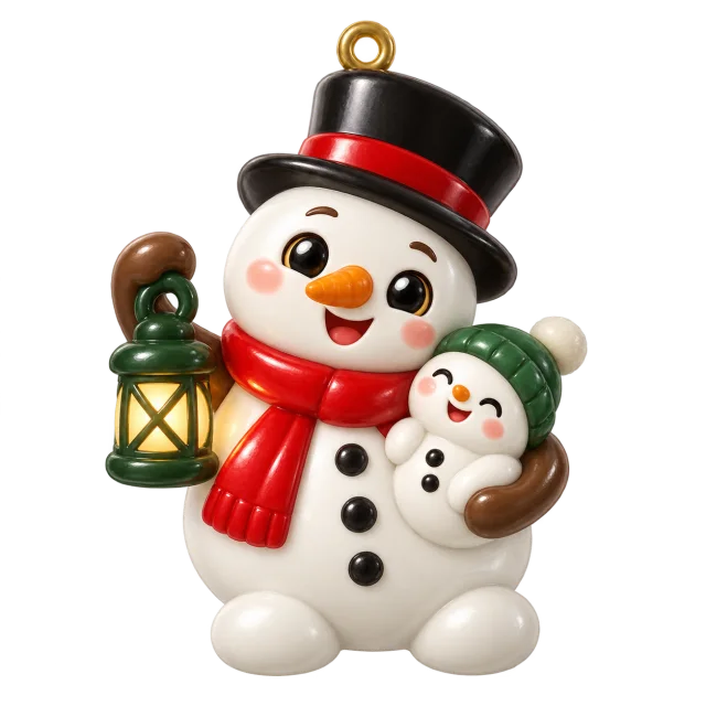 Snowman desktop charm, Christmas collection