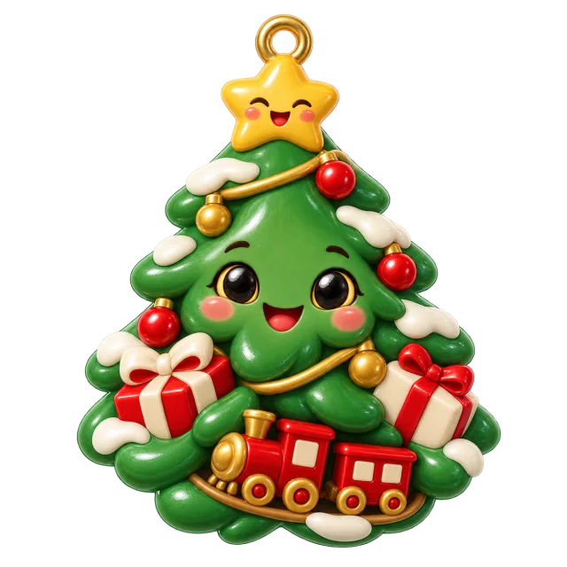 Christmas Tree desktop charm, Christmas collection