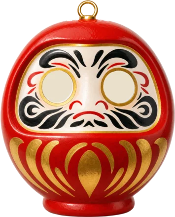 Daruma lucky charm from Japan
