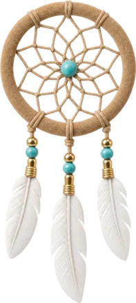 Dreamcatcher lucky charm from Ojibwe, North America