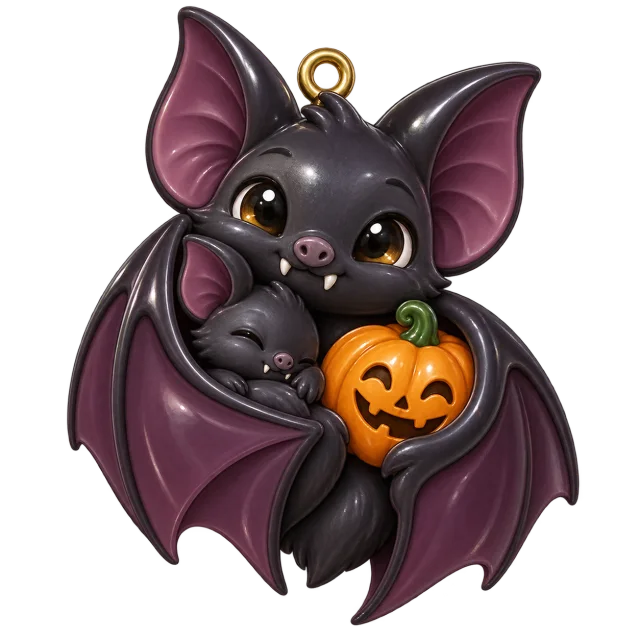 Bat Family desktop charm, Halloween collection