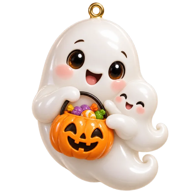 Friendly Ghost desktop charm, Halloween collection