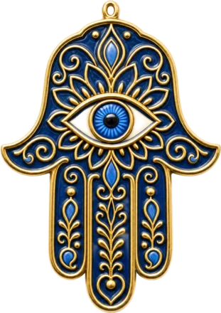 Hamsa lucky charm from Middle East and North Africa