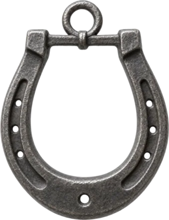 Horseshoe lucky charm from Europe and the Americas
