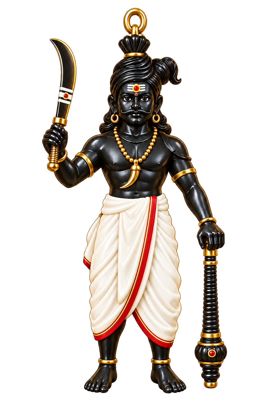 Karuppu lucky charm from Tamil Nadu, South India