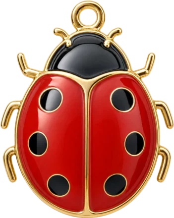 Ladybug lucky charm from Europe