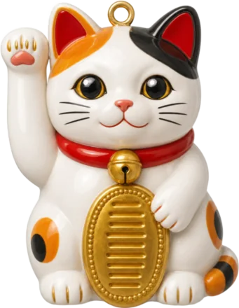 Maneki-neko lucky charm from Japan
